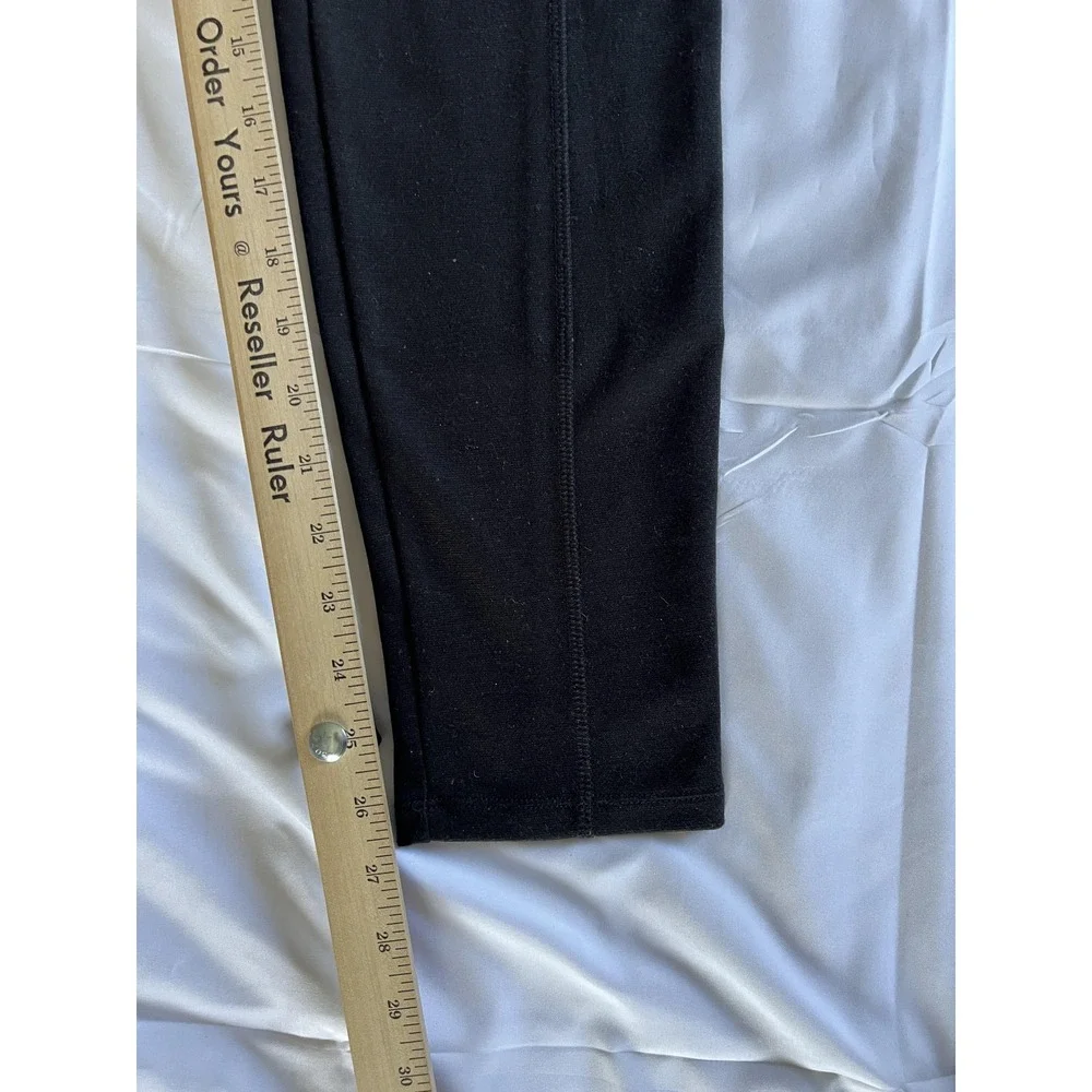 Michael Kors Leggings‎ Womens Large Black Stretch Pull On Slim Fit Yoga Pants